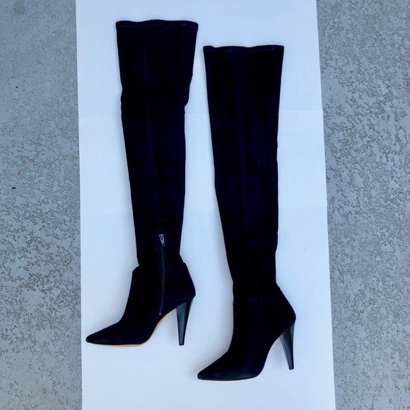 IRO Black Seude Knee High Louisea Boots - Picture 3 of 8